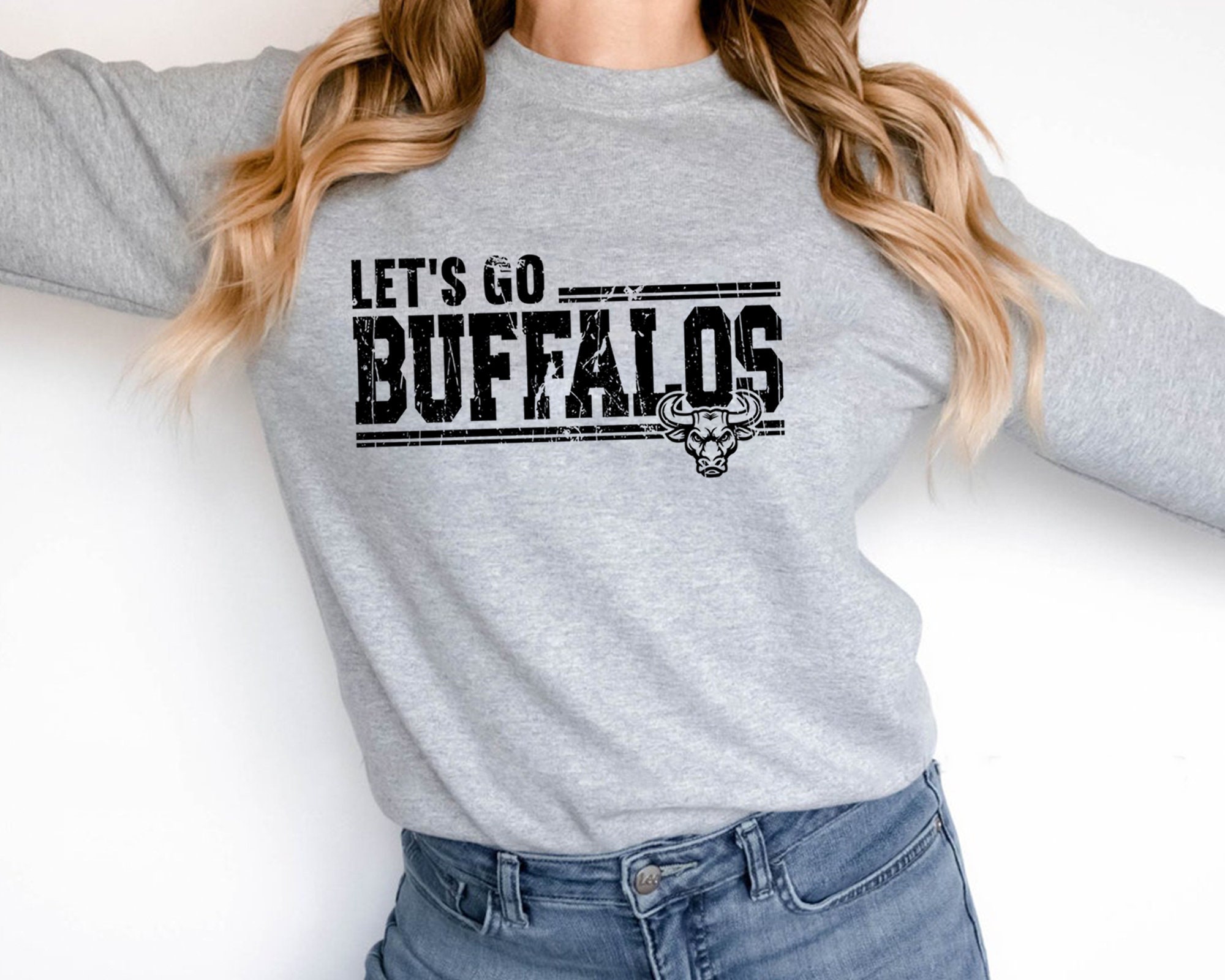 Let's Go Buffalos Mascot Svg Digital Download Buffalos - Etsy