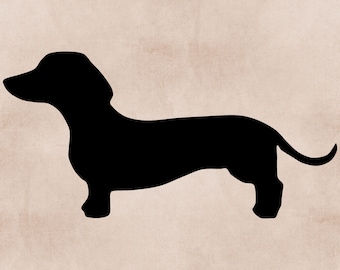 Dachshund Svg, Dog Svg, Dachshund Outline Png, Dog Pet Png, Wiener Dog Svg, Dog Lover Svg, Cricut Silhouette, Digital Download, Cut File