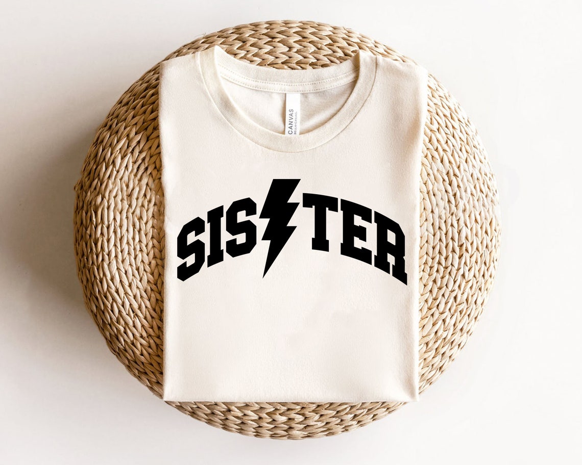 Sister Svg Sibling Svg Family Svg Lightning Bolt Svg - Etsy