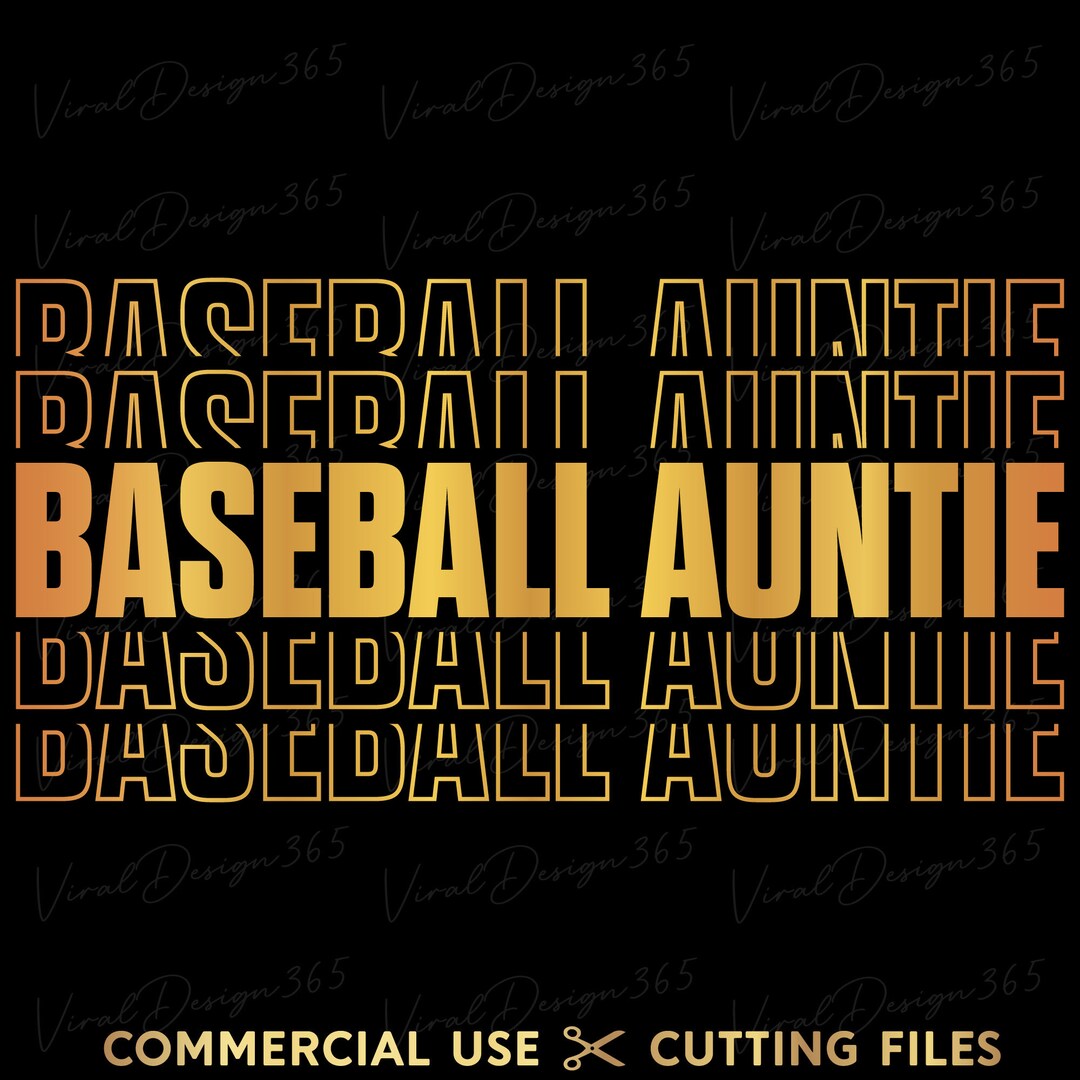 Baseball Auntie Svg Font Stacked Svg Digital Prints - Etsy