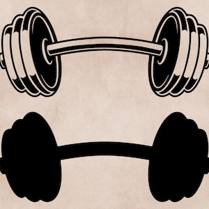 Powerlifting Svg, Weights Svg, Cricut, Dumbbell Svg, Barbell Svg, Gym Svg, Silhouette, Weightlifting Svg, Crossfit Svg, Digital Download