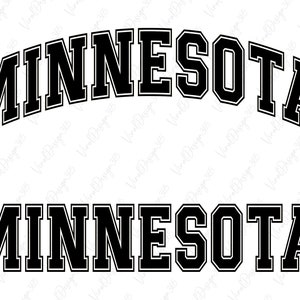 Minnesota Svg, Digital Downloads, USA State Svg, College Font Svg, Minnesota Shirt Svg, Varsity Font Svg, State Svg, Svg Files for Cricut