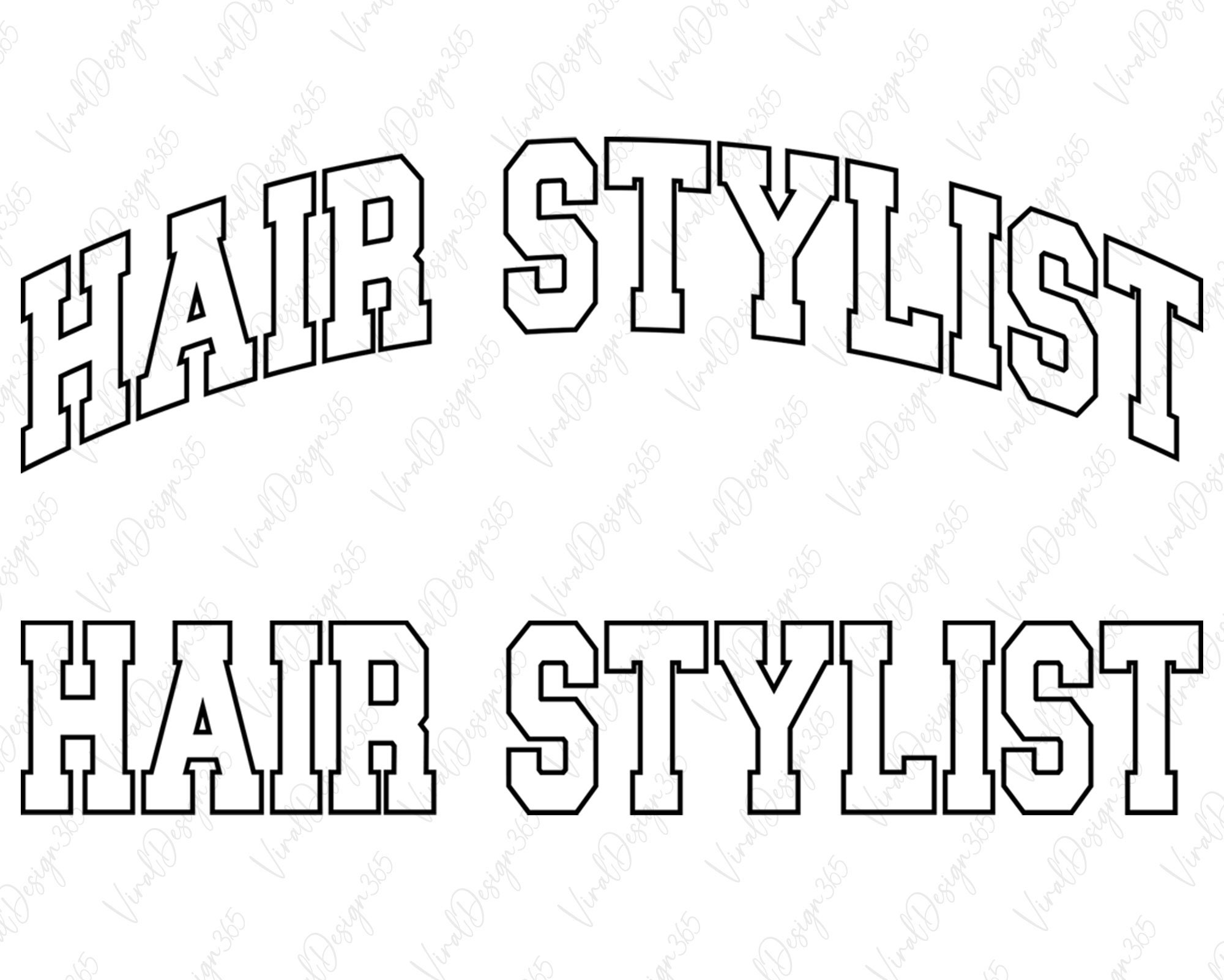 Hair Stylist Svg Digital Download Arc Hair Stylist Svg Etsy