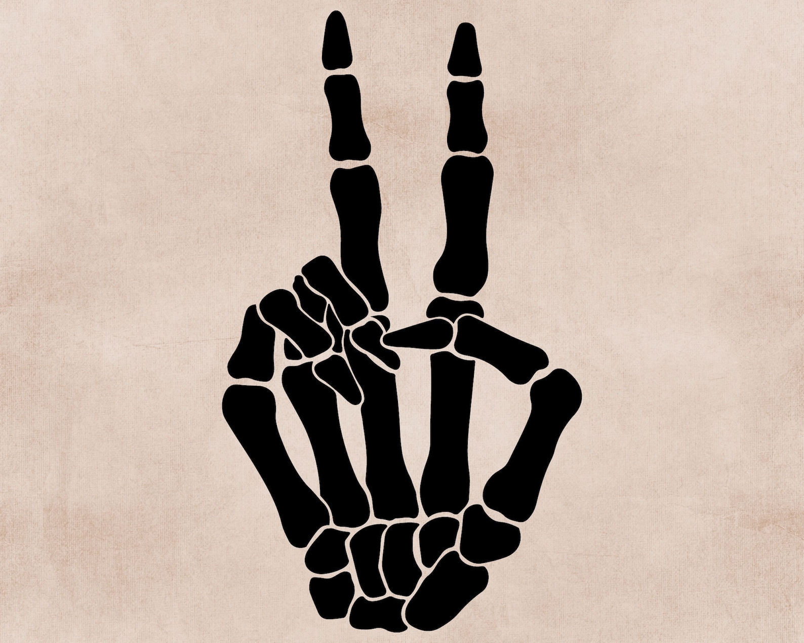 Skeleton Peace Sign Svg Peace Hand Svg Cricut Peace Sign - Etsy