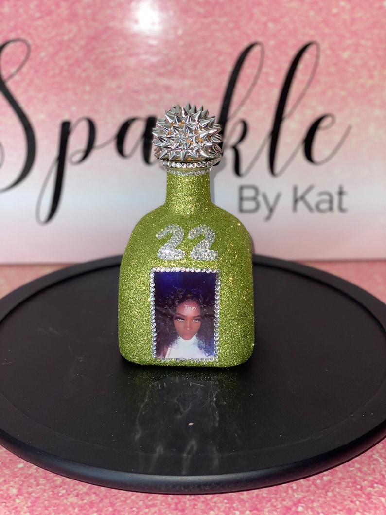 Customized Alcohol Glitter Bottles Etsy