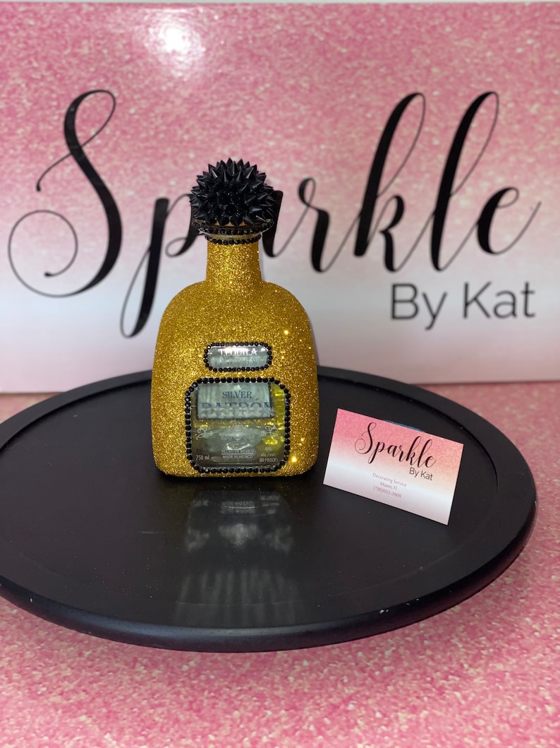 Customized Alcohol Glitter Bottles Etsy