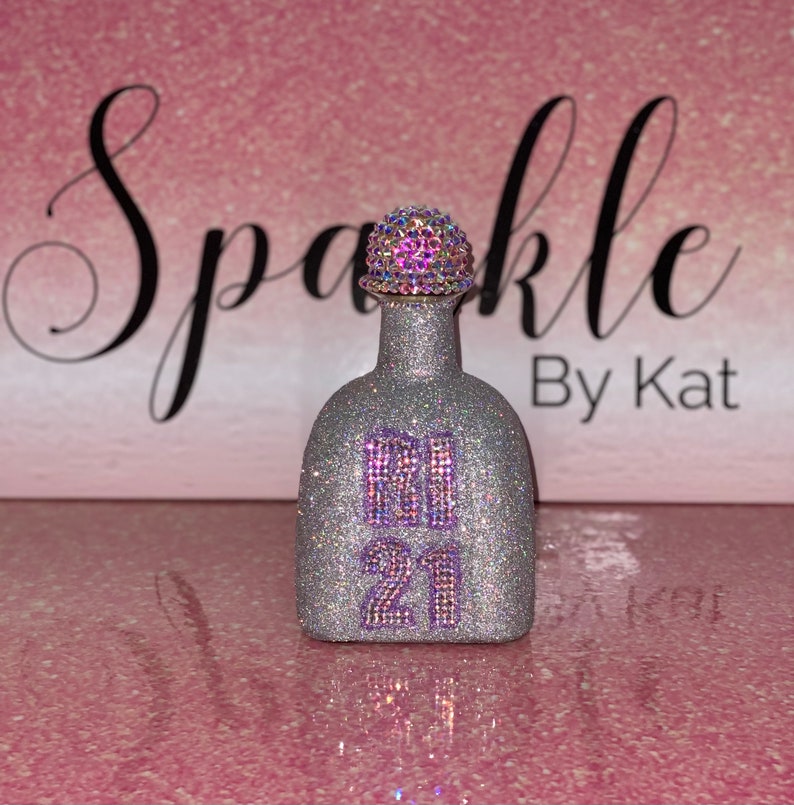 Customized Alcohol Glitter Bottles Etsy