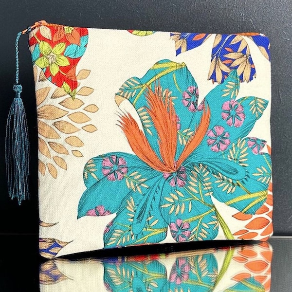 Pochette / trousse en tissu Kimono