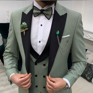 Light Green Jodhpuri Suit Ethnic Bandhgala  Wedding Reception