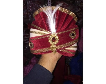 New handmade ethnic bridal safa turban for men for ethnic occasion and weddings