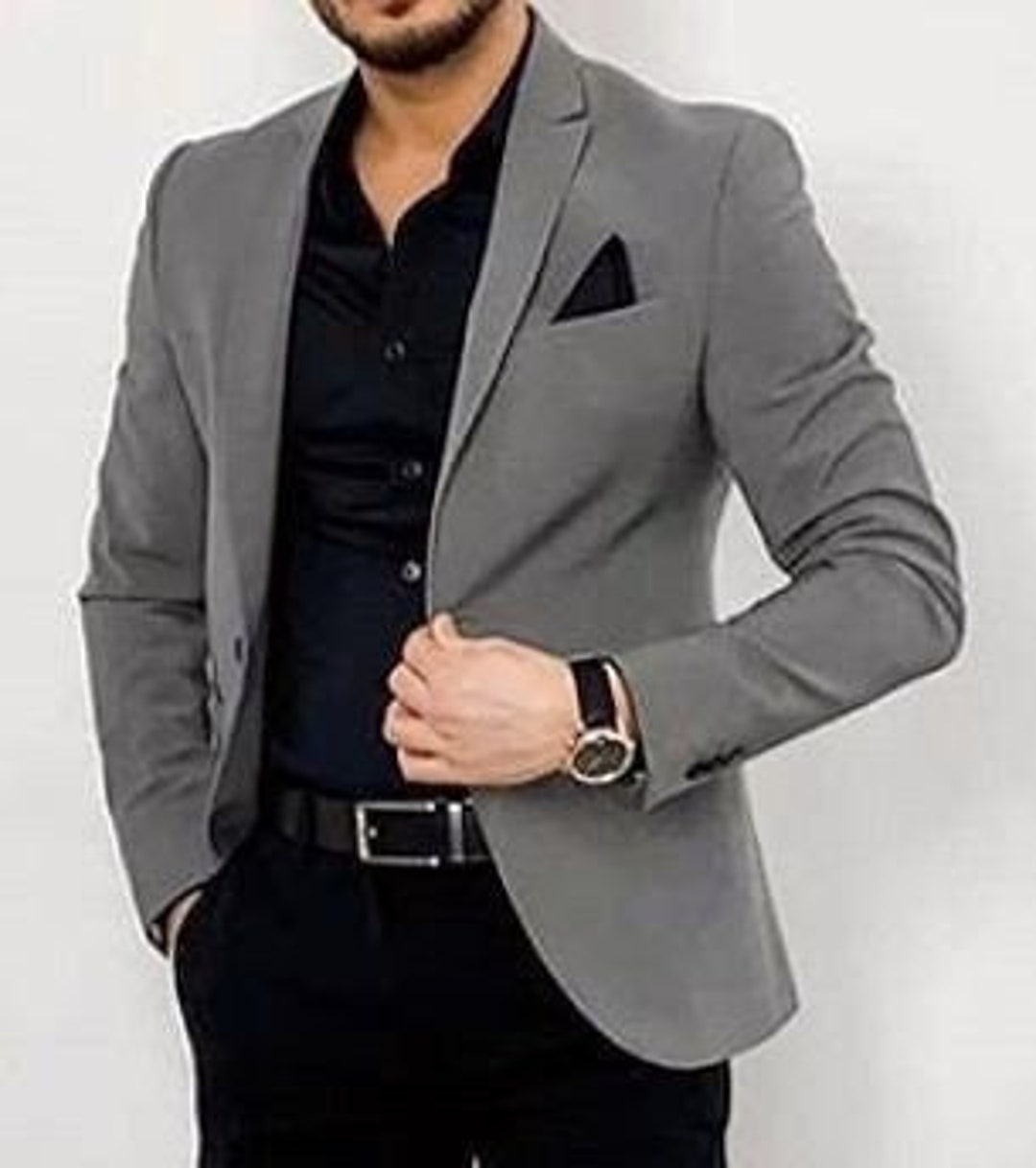 Decent Dark Gray Color Coat Pant 2 Piece Suit for Men for Wedding Party and  Events and Festive Occasions 