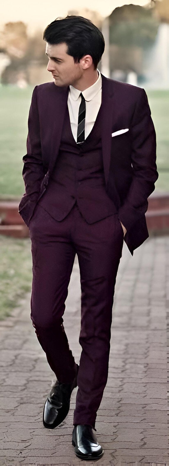 Stylish Designer Party Wear Wine Color 3 Piece Coat Pant for Men for  Wedding Party Reception and Festive Occasions - Etsy