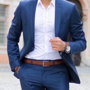 Stylish Royal Blue Two Piece Suit for Men for Wedding and Events - Etsy