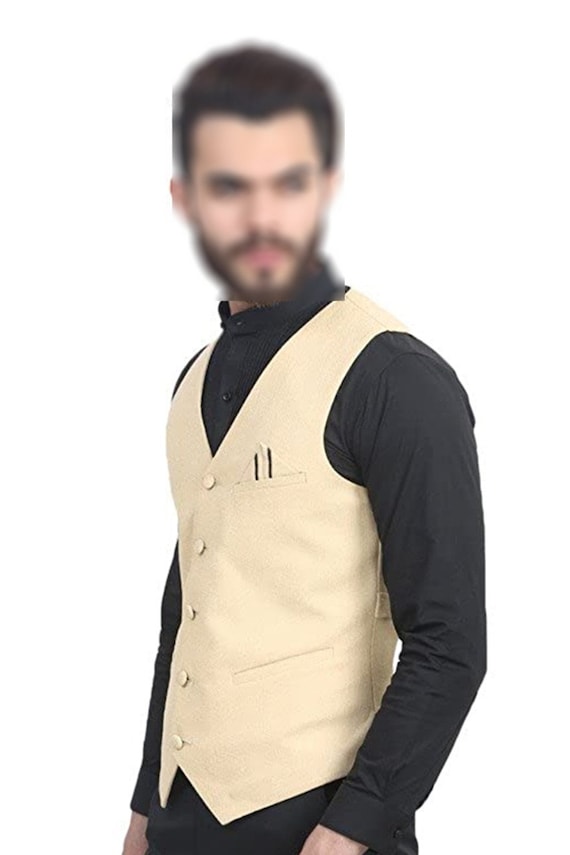 Cream color deals waistcoat