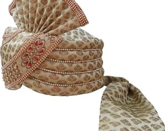 New handmade ethnic bridal safa turban for men for ethnic occasion and weddings