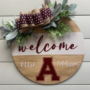 Alma College Sign * College Dorm Sign * Front Door Sign