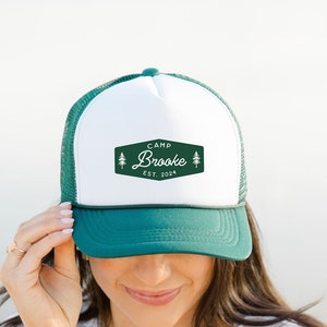 Camp Bachelorette Hat - Custom Trucker Hat - Bachelorette Hat - Last Trail Before the Veil Bach - Bridesmaid Gift - Cute Gift - Custom Hat