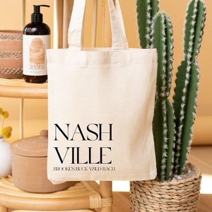 Welcome Tote Bag - Destination Wedding Welcome Totes - Nashville Welcome Tote - Nash Bash Welcome Tote - Nashville Bachelorette Tote Bag