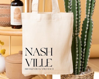 Welcome Tote Bag - Destination Wedding Welcome Totes - Nashville Welcome Tote - Nash Bash Welcome Tote - Nashville Bachelorette Tote Bag