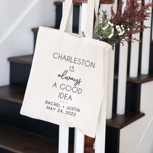 Charleston Is Always A Good Idea - Bachelorette Hangover Kit - Charleston Wedding Favor Bag - Hangover Kit - Charleston Party Favor
