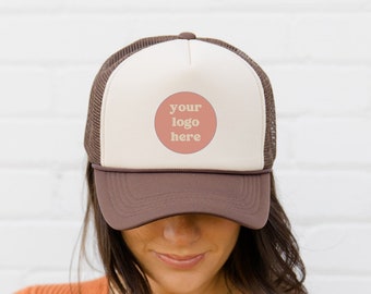 Company Logo Trucker Hat - Custom Snapback Hat - Company Merchandise - Custom Corporate Gift - Corporate Event Gift - Adjustable Custom Hat