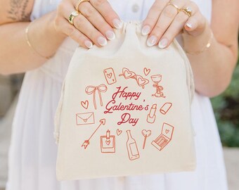 Galentine's Day Favor Bag - Valentine's Day Bags - Galentine's Day - Custom Valentine Bags - Custom Galentine Favors - Valentine Party Favor