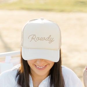 Rowdy Trucker Hat - Custom Trucker Hat - Bachelorette Hat - Western Bach - Bachelorette Merch - Bridesmaid Gift - Cowgirl - Funny Hat