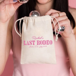 Disco Cowgirl Bachelorette Bags - Bach Welcome Bag - Wedding Hangover Kit - Welcome Bags - Wedding Favors - Hangover Kit Bags