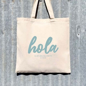 Welcome Tote Bag Hola Tote Bag Destination Wedding Welcome | Etsy