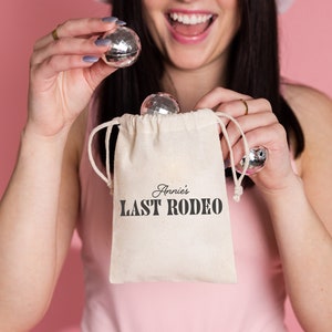 Disco Cowgirl Bachelorette Bags - Bach Welcome Bag - Wedding Hangover Kit - Welcome Bags - Wedding Favors - Hangover Kit Bags