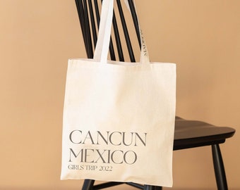 Welcome Tote Bag - Destination Wedding Welcome Totes - Mexico Welcome Tote - Cancun Wedding Welcome Tote - Destination Wedding Tote Bag