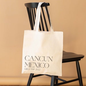 Welcome Tote Bag - Destination Wedding Welcome Totes - Mexico Welcome Tote - Cancun Wedding Welcome Tote - Destination Wedding Tote Bag