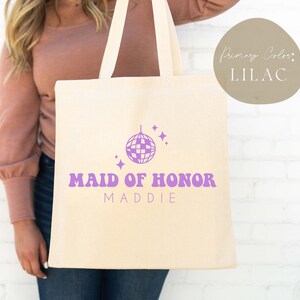 Custom Bachelorette Totes - Disco Bachelorette -  Bachelorette Welcome Bag - Bride Bags - Custom Maid of Honor Bag - Bride to Be