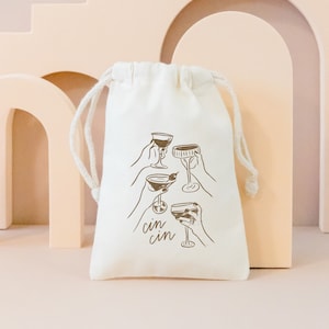 Cin Cin Bag - Hangover Kit - Drinks Kit - Hangover Bags - Custom Recovery Kit - Bachelorette Gifts - Bachelorette - Wedding Favor - Italian