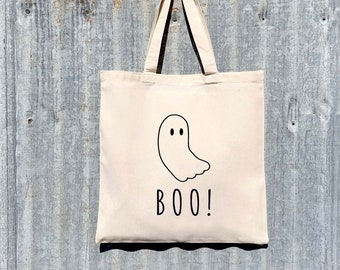 Halloween Ghost Favor Bag - Custom Spooky Halloween Bags - Kids Halloween Party Bag - Halloween Candy Bag - Child's Spooky Halloween Favors
