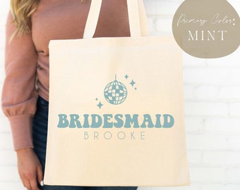 Custom Bachelorette Totes - Disco Bachelorette -  Bachelorette Welcome Bag - Bride Bags - Custom Bridesmaid Bag - Bride to Be