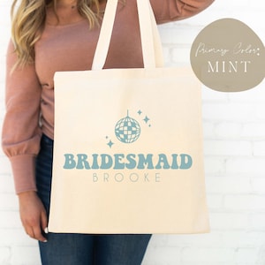Custom Bachelorette Totes - Disco Bachelorette -  Bachelorette Welcome Bag - Bride Bags - Custom Bridesmaid Bag - Bride to Be