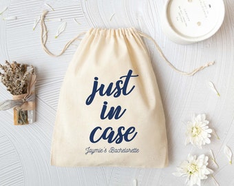 Just In Case Favor Bag - Bachelorette Party Favors - Hangover Kit - Wedding Welcome Bags - Just In Case Hangover Kit Bag - Bachelorette Bag