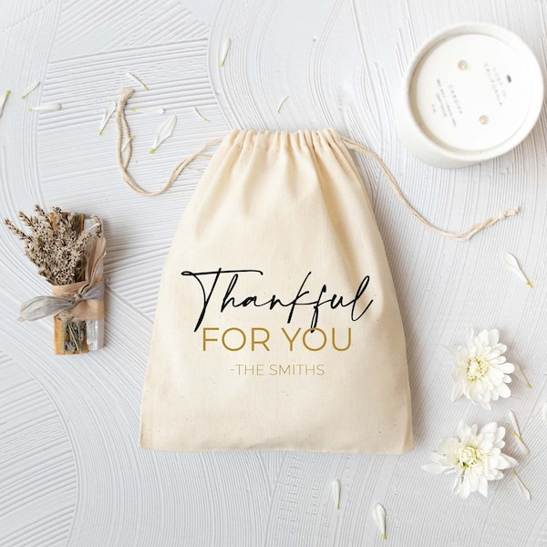 Thankful Favor Bags - Thanksgiving Party Favors - Thankful Fall Favor Bags - Autumn Party Hangover Kits - Thanksgiving Favor Bags