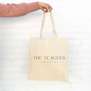 Last Name Tote Bag - Wedding Welcome Bag - Bachelorette Party Tote - Custom Bridesmaid Tote - Bridal Party Bag -Bridesmaid Gift -Couple Name