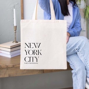 New York Wedding Tote Bag - Destination Wedding Welcome Totes - NYC Wedding Welcome Tote - Destination Bachelorette Tote Bag - Custom Totes