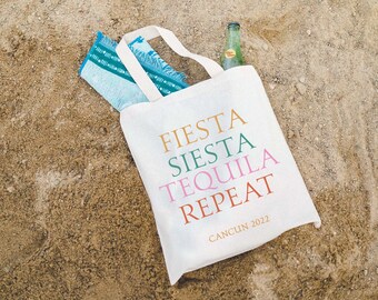 Destination Wedding Tote - Mexico Bachelorette Tote Bag - Mexico Welcome Tote - Beach Bach Welcome Tote - Destination Vacation Tote Bag