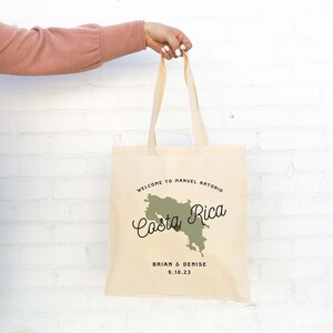 Costa Rica Wedding Tote - Custom Wedding Tote Bag - Destination Wedding Favor - Costa Rica Tote Bag - Costa Rica Wedding - Manuel Antonio