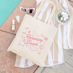 Borsa alla moda disegnata a mano Beach Bach - Club Bachelorette - Borsa estetica Bach - Borsa di benvenuto Bubbly Bach - Nonna costiera - Florida Bachelorette