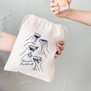 Handgezeichnete Tasche - Hangover Kit - Getränke Kit - Hangover Taschen -Recovery Kit - Bachelorette Geschenk - Bachelorette - Hochzeitsgeschenk - Italienisch
