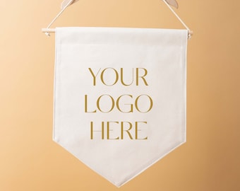Custom Pennant - Logo Flag Banners - Custom Flag Banner - Custom Flag Banner - Window Signs - Business Storefront Sign - Business Banners