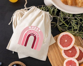 Valentine Favor Bags - Valentine's Day Bags - Galentine's Day - Custom Valentine Bags - Custom Galentine Favors - Valentine Party Favors