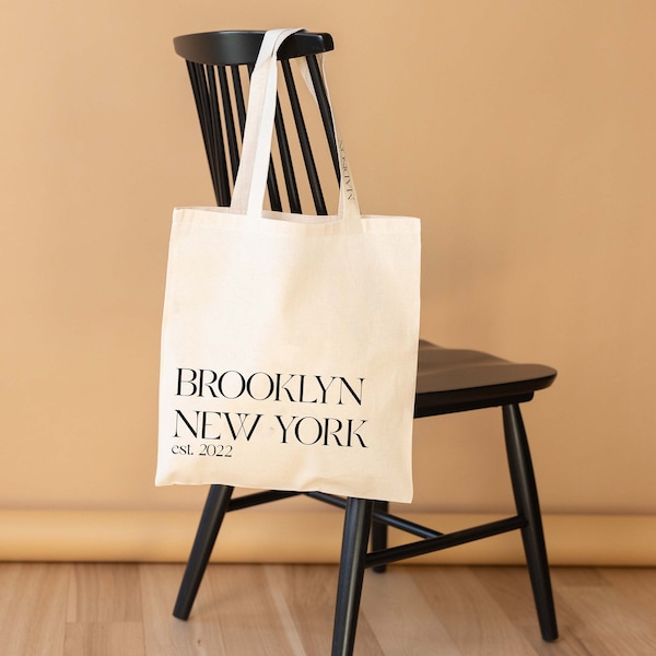 Welcome Tote Bag - Destination Wedding Welcome Totes - Brooklyn Welcome Tote - New York Wedding Welcome Tote - Destination Wedding Tote Bag