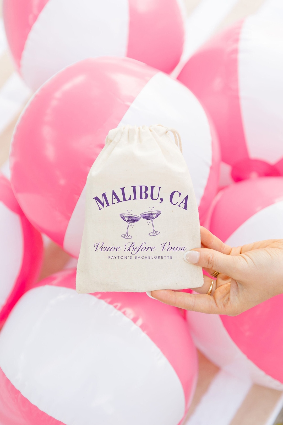 Veuve Before Vows Bags - Bachelorette Favor Bag - Girls Trip Welcome ...