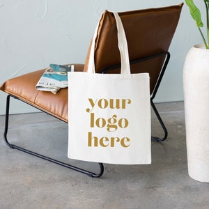Custom Logo Tote - Corporate Event Favor - Company Trade Show - Custom Tote Bag - Corporate Christmas Gift - Company Marketing - Logo Bag